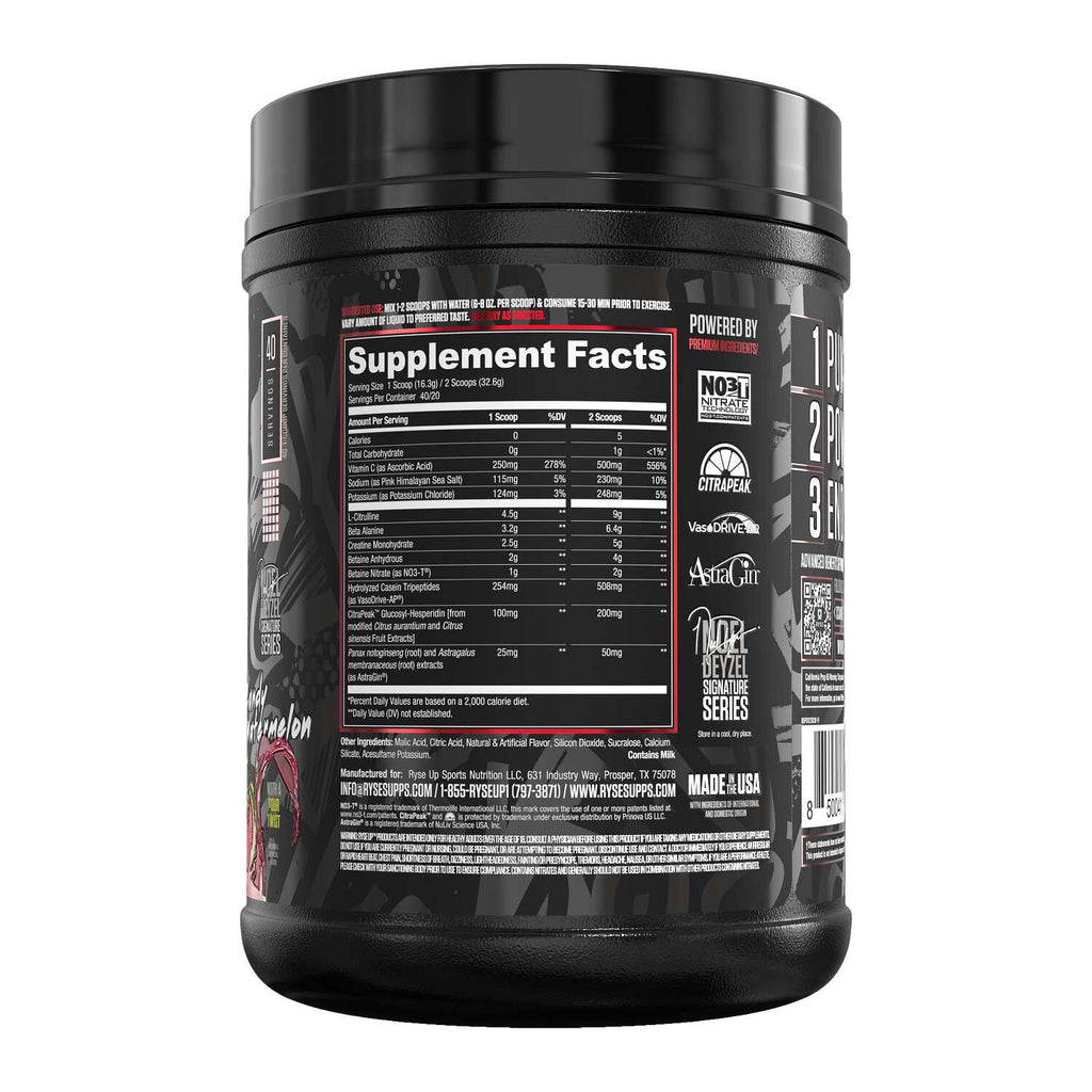RYSE Pump Daddy Pre-Workout - Candy Watermelon (40 Servings)