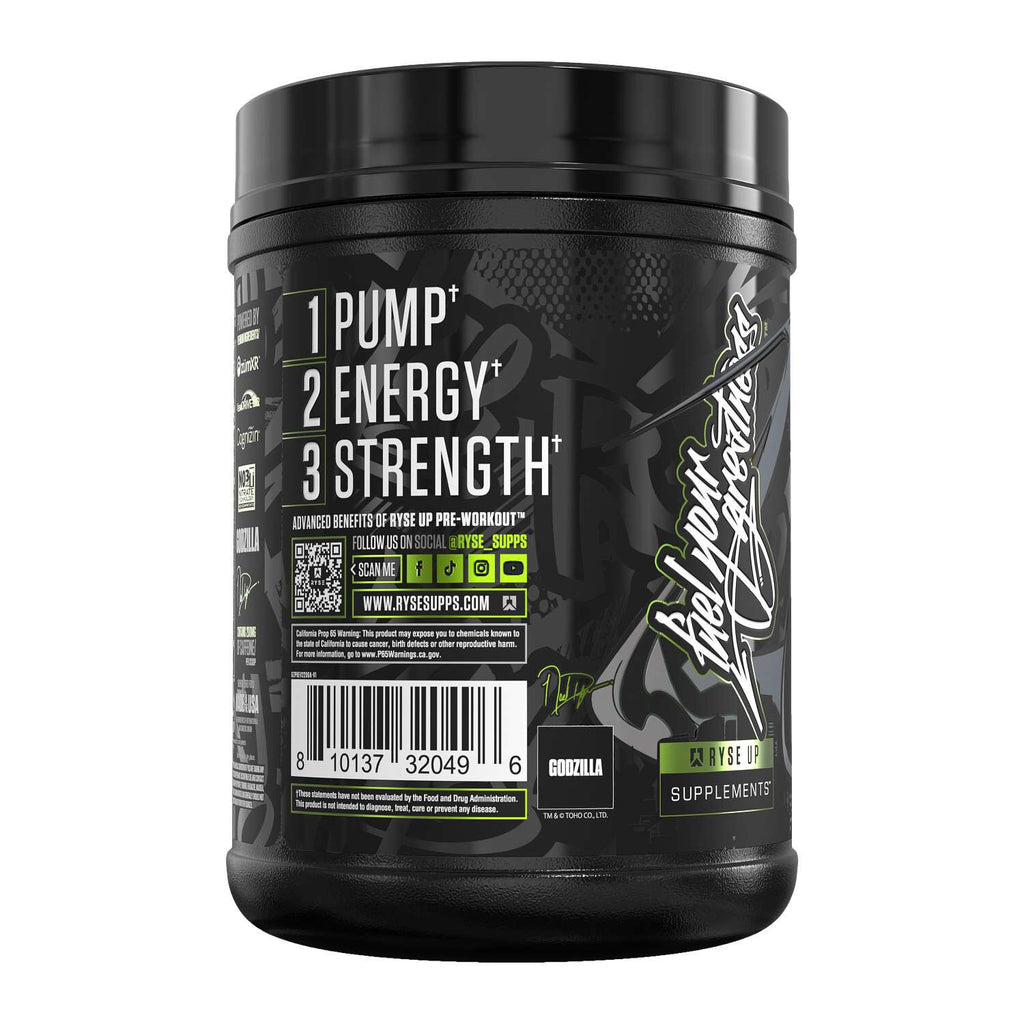 RYSE Godzilla Pre-Workout - Green Apple (40 Servings)
