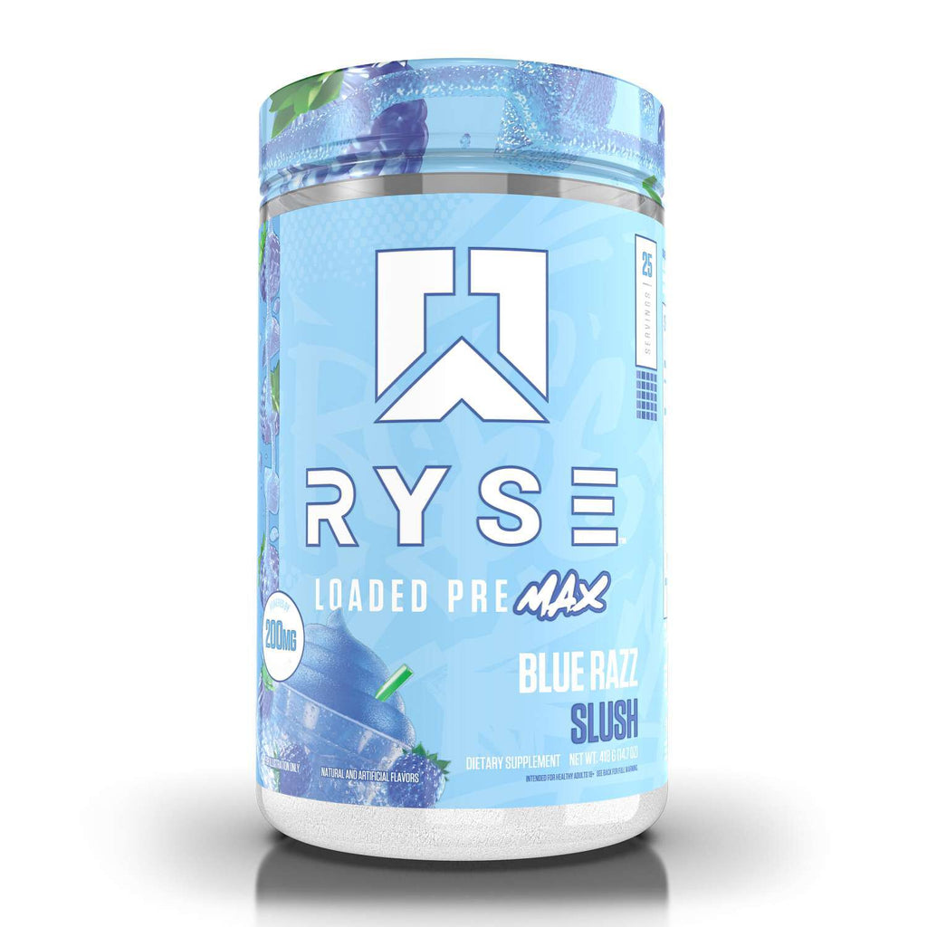 RYSE Loaded Pre Max - Blue Razz Slush (25 Servings)
