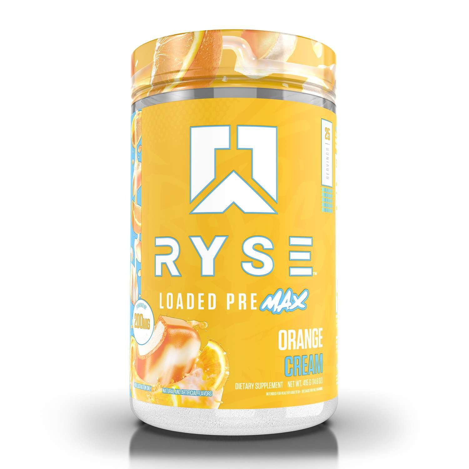 RYSE Loaded Pre Max - Orange Cream (25 Servings)