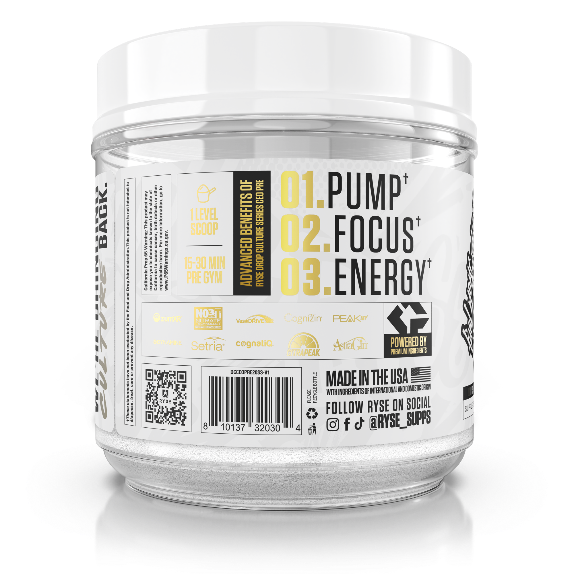 CEO Pre-Workout - Ready for Hydration Time